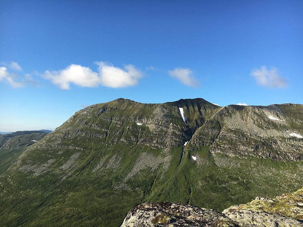 Trollhøttatraversen sett fra Skuggfjellet.
