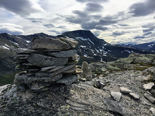 Toppen av Vassdalsfjellet N med Snota i bakgrunnen