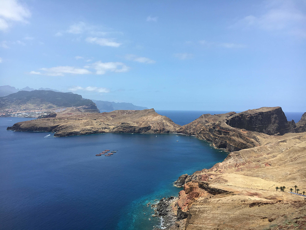 Tilbakeblikk på hele ruten og Madeira i bakkant.