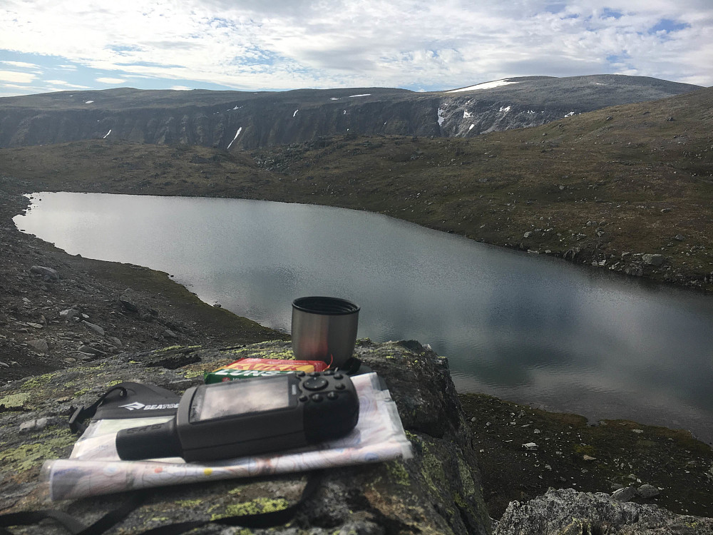 Pause på vei opp mot Storhaugen.