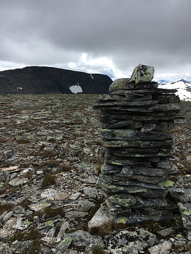 Toppen av Indre Fauskånebba med Blånebba i bakgrunnen.