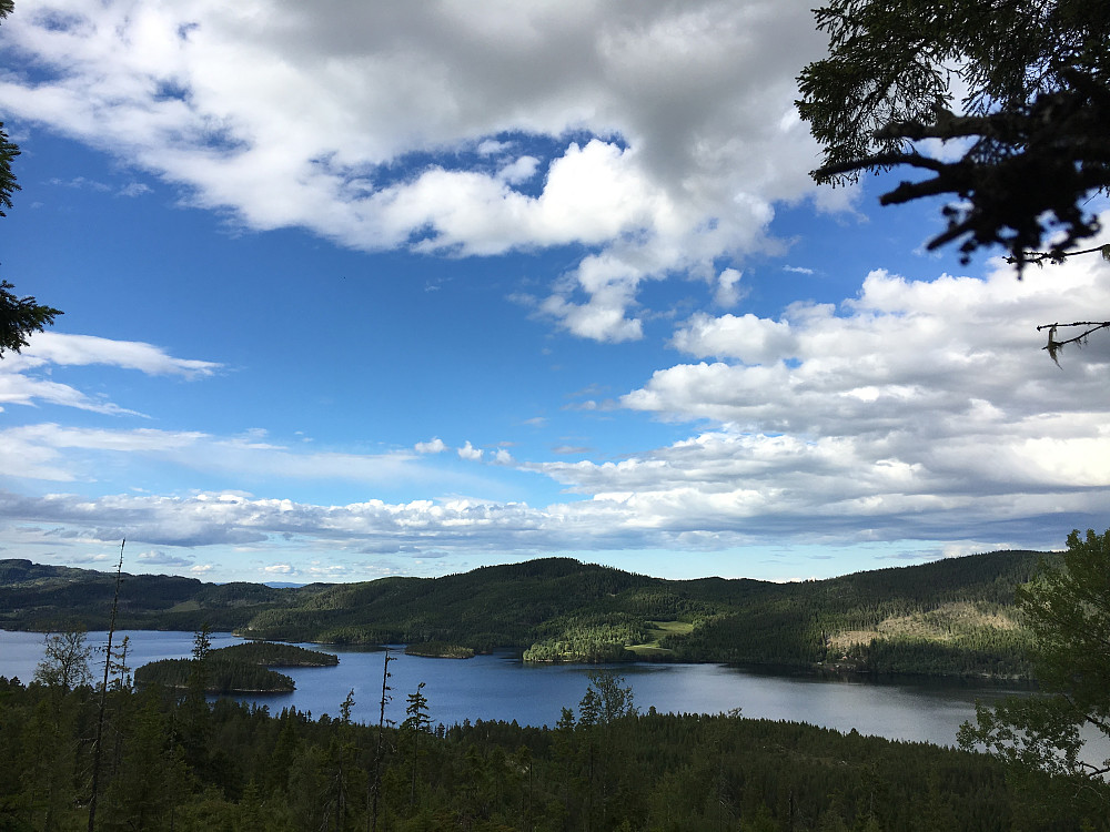 Utsikt over Jonsvatnet fra Storåsen.