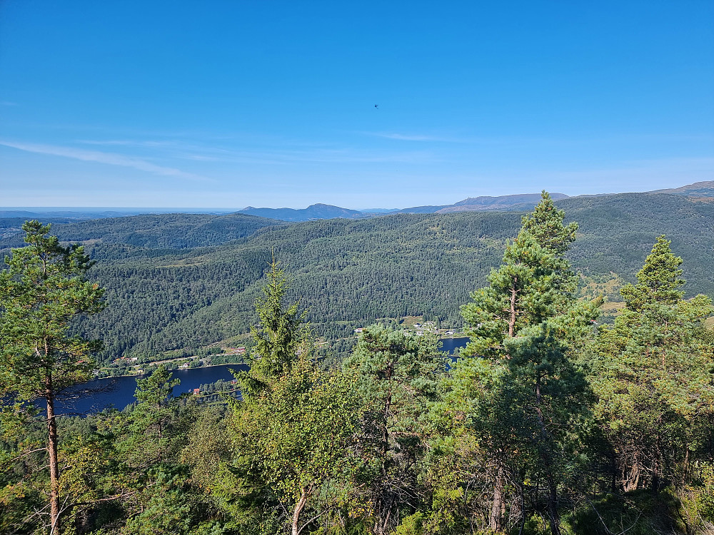 Fra Raudlifjellet. Ulriken bak til høyre.