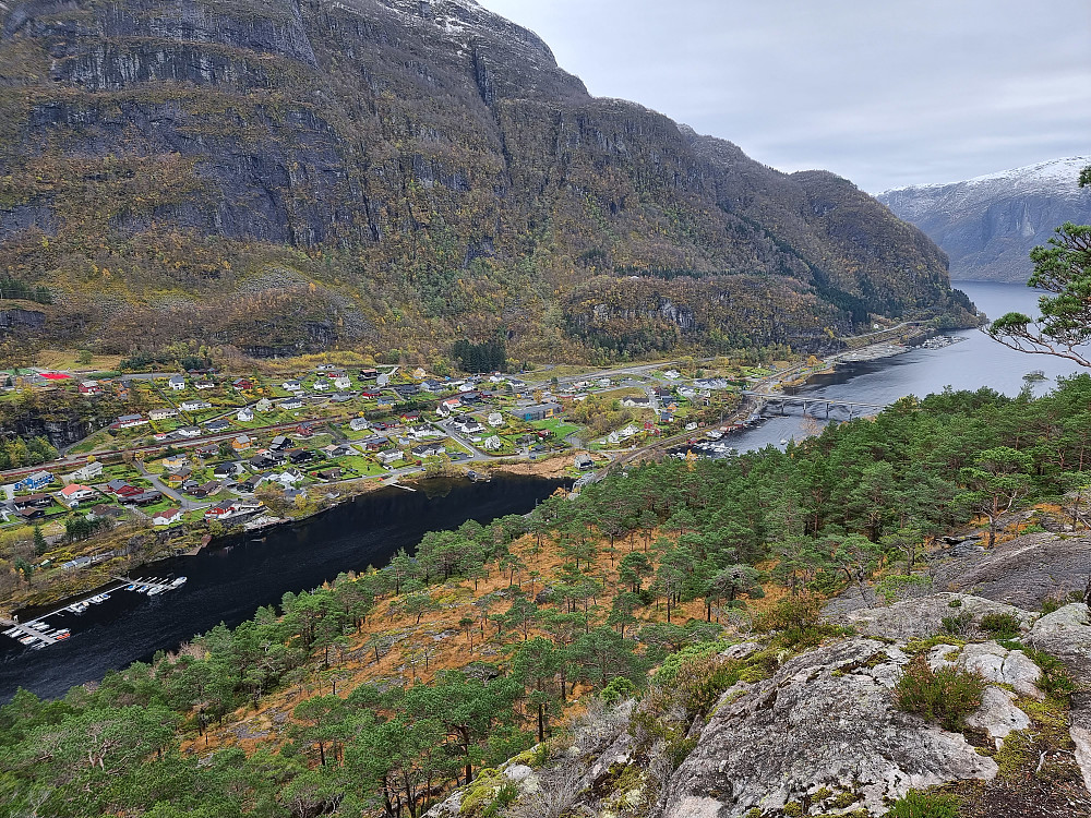 Fra Åsen, med Stanghelle nedenfor.