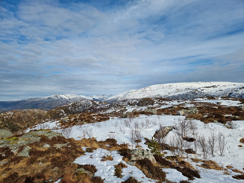 Fra Flåfjellet. Livarden bak til høyre.