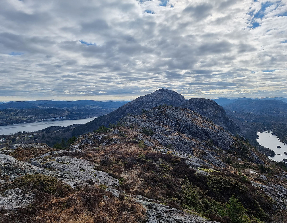 Fra Borefjell mot sørøst. Gaustadfjellet bakerst.