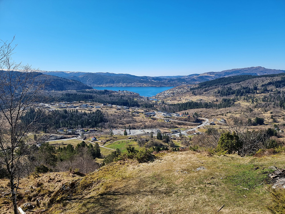 Fra Smålandsfjellet. Veten i Åsane bakerst til høyre.