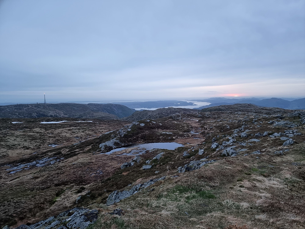 Solnedgang, sett fra Grønetua.