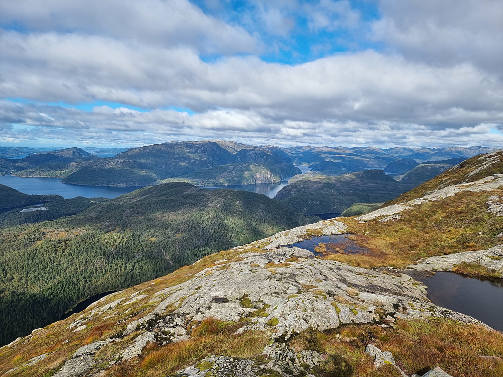 Fra trig.punktet på Olgrøda mot nord.