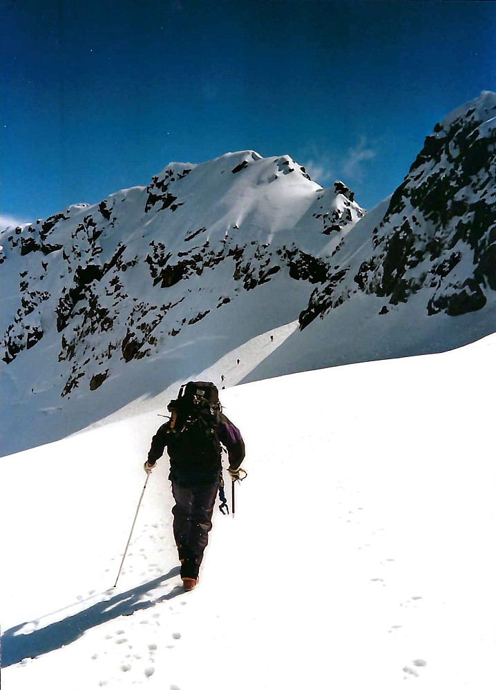 På vei fra Low Peak mot selveste Mount Rolleston