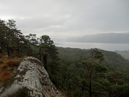 utsikt mot innløpet til Maurangerfjorden