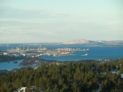 Raffineriet på Mongstad (zoomet)