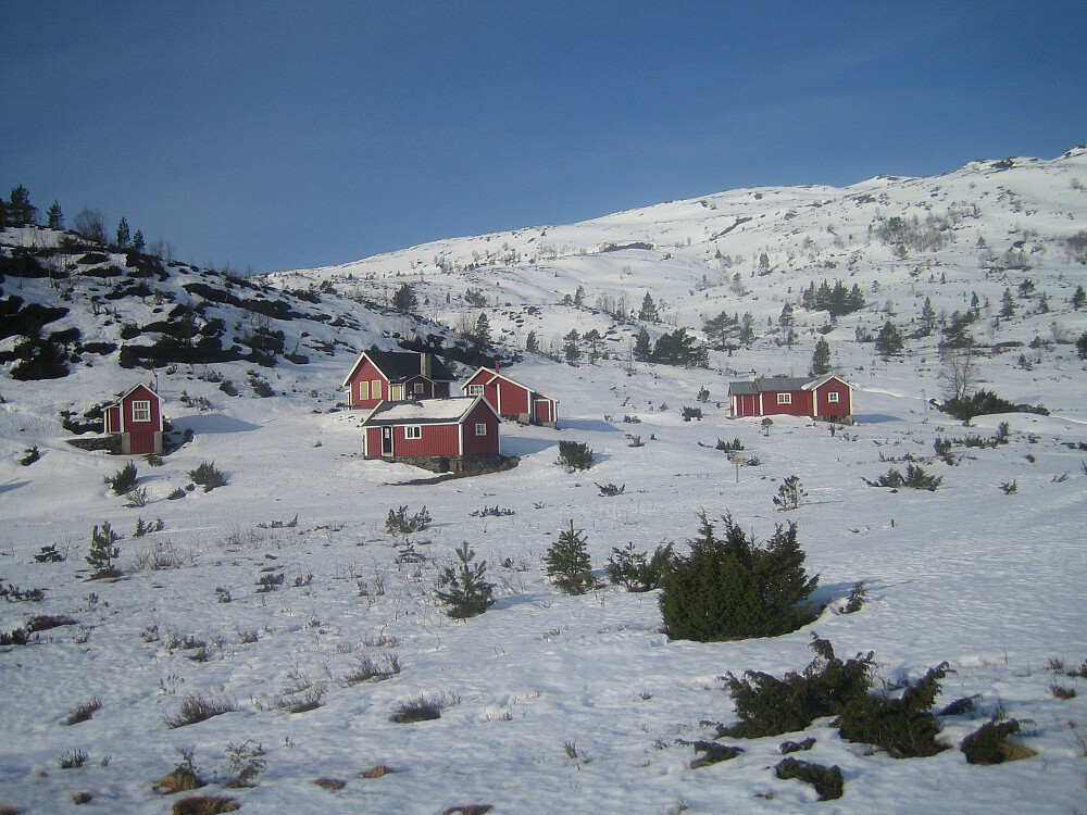 noen av stølshusene på Klepp
