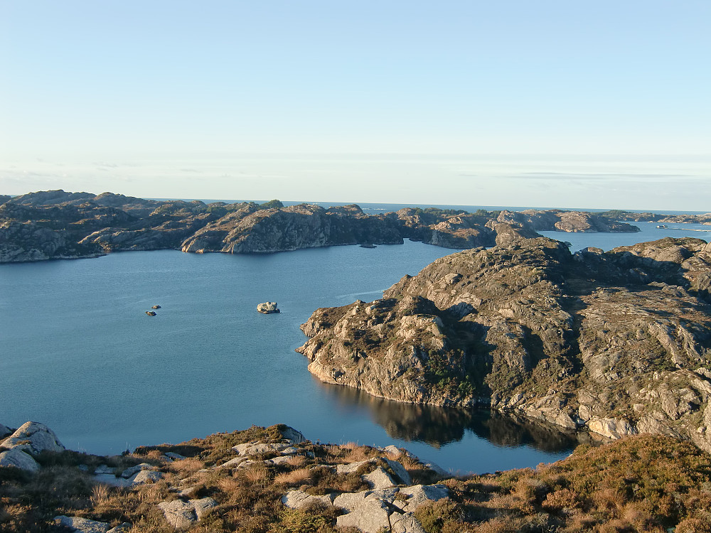 utsikt fra Knappen mot havet