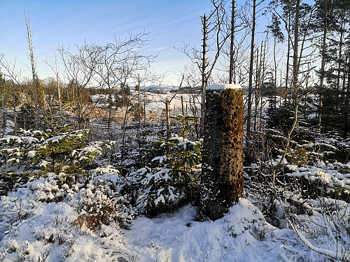 det var heldigvis søylen så jeg slapp å gå rundt å lete. 