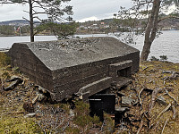 Bunkers med skytestilling fra 2vk. i Tømmervågen