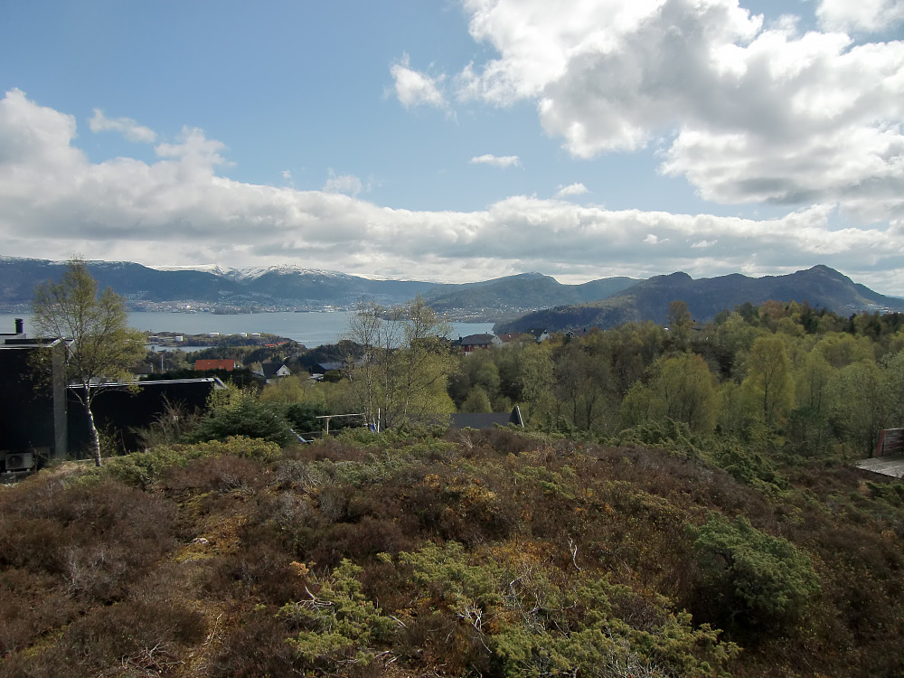 utsikt fra Varden mot Bergen 