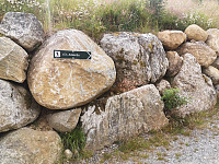 merke der turveien opp lien begynner
