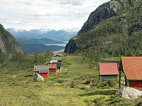 stølshusene på Grønrimb sett mot Gangdal