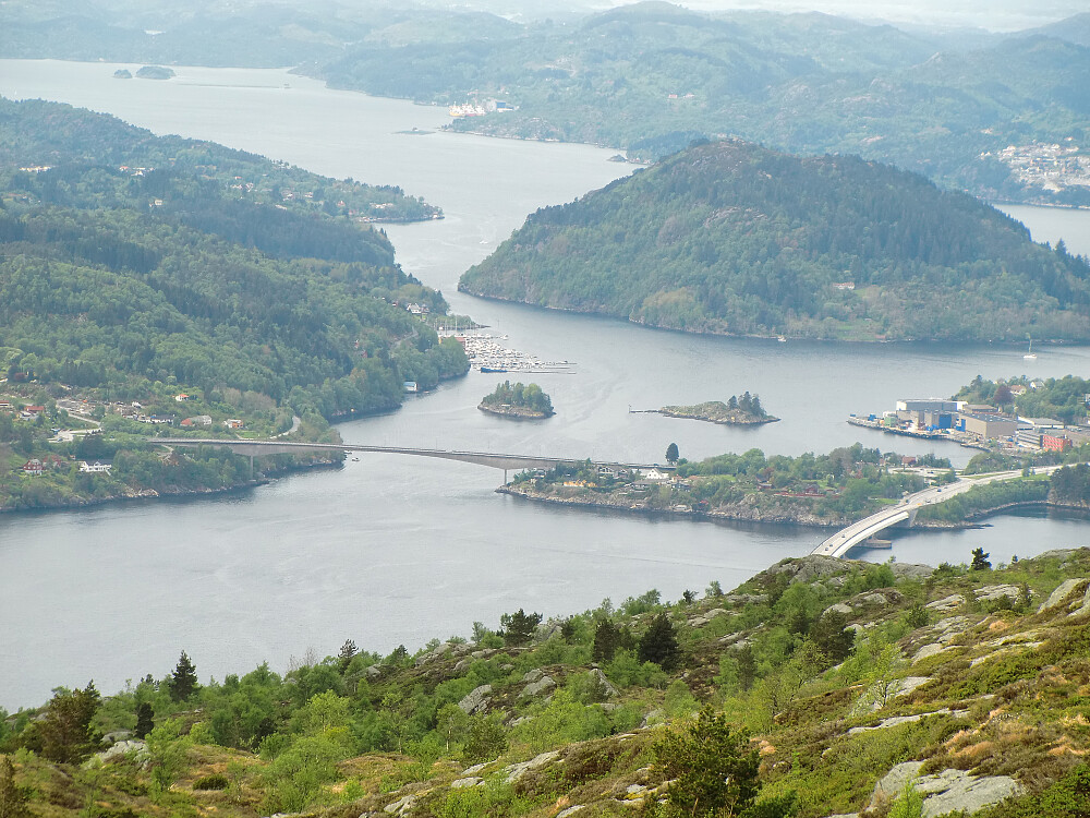 utsikt mot Håøyna fra Tellevikafjellet