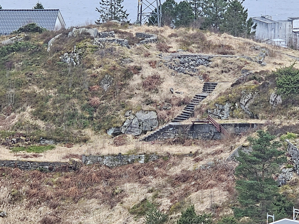 restene etter Bergen Nordre skytterlag sin bane som lå ved Skytterveien 