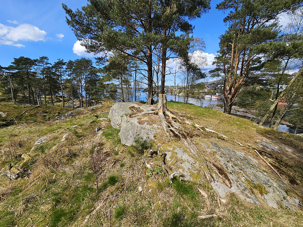 toppen på Storøya 18,5 moh. 