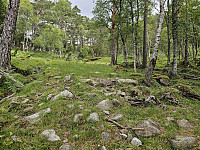 enkel standard på traktorveien som slutter ved høyde 430m, 