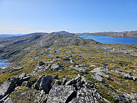 fra punkt 1116 nedover ryggen