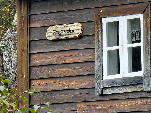 Rørgastølen på støls-skiltet