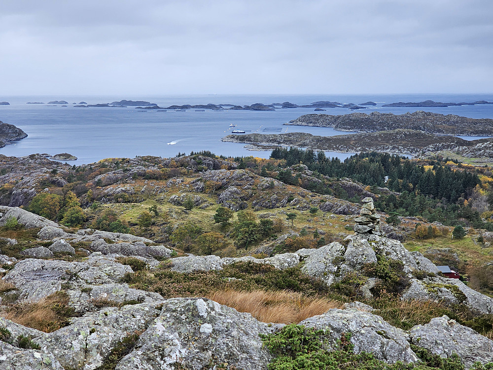 utsikt ut mot havet fra Bergesfjellet