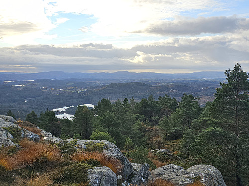 utsikt fra toppen mot syd