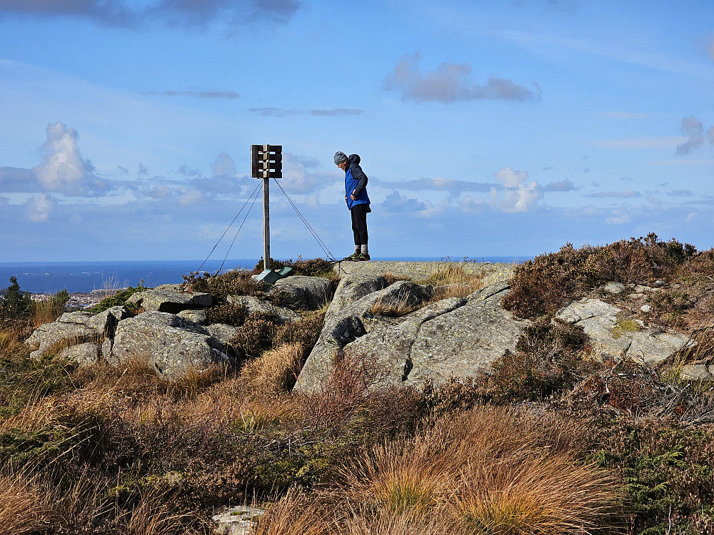 Petter på toppen av Ramsfjellet