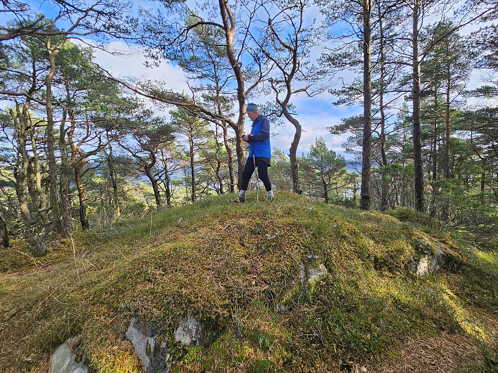 sydtoppen med PB nålen