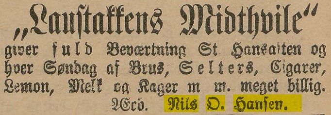 Lauvstakken Midthvile. 
Bergens Annonce Tidende, torsdag 22. juni 1893