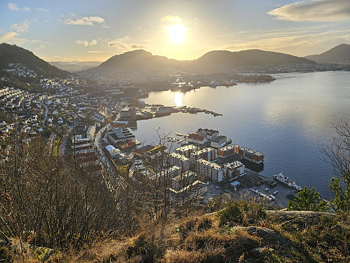 Bergen fra Sandviksbateriet