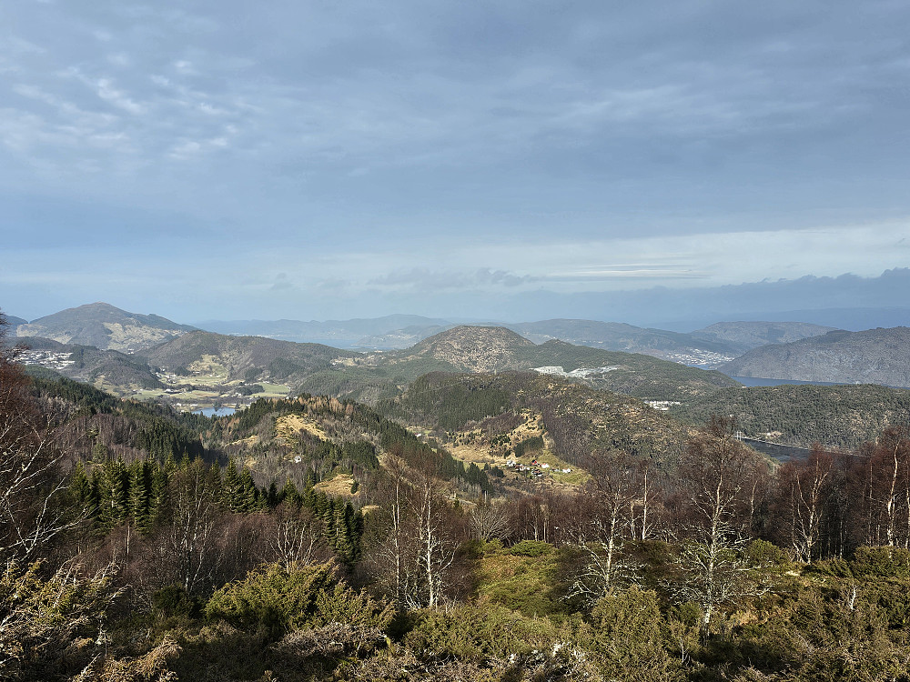 utsikt mot nord fra Sauhaugen