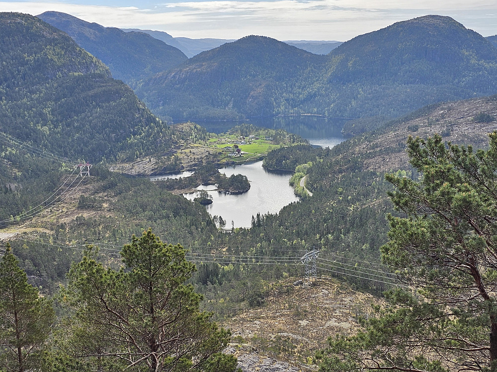 utsikt mot Øyra fra Klettane