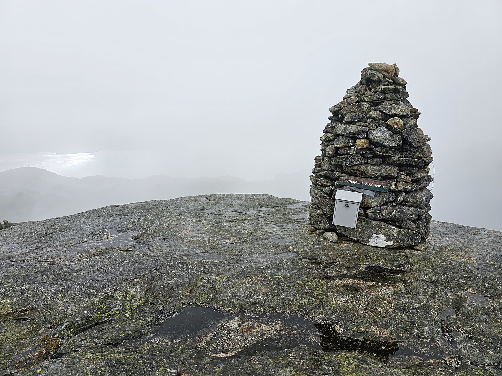 Hopsfjellet 333. Her skulle det være fin utsikt. 