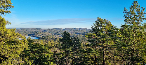 Utsikt fra Brånåklovåsen NØ