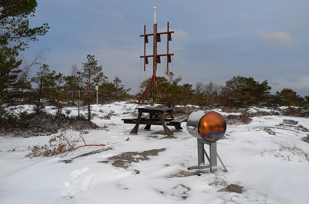 En snau meter lavere enn Bankerødkollen.