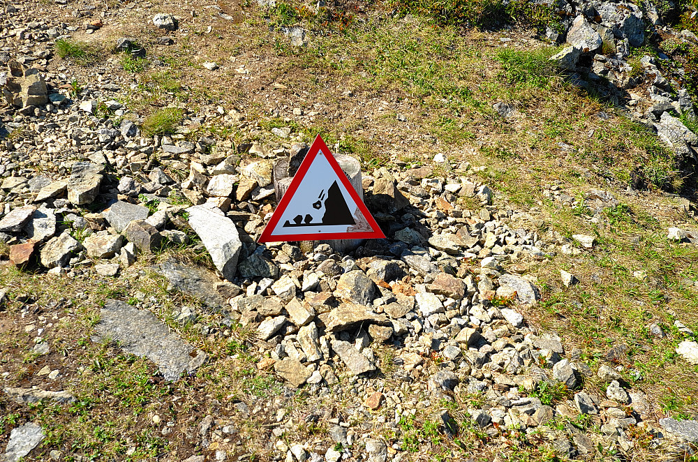 Bratt og rasutsatt sti ned til Nordlandshagen