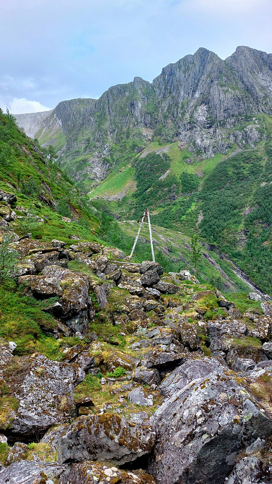 Løpestreng opp til Heimste Rinndalsvatnet
