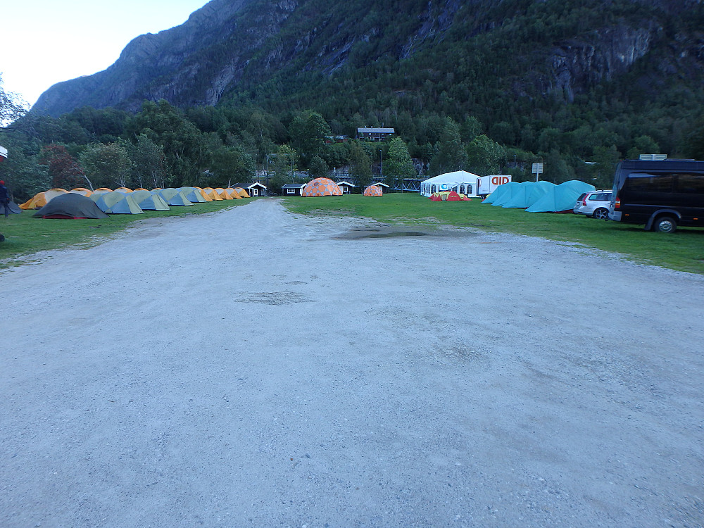 Teltleir på Sogge Camping.
