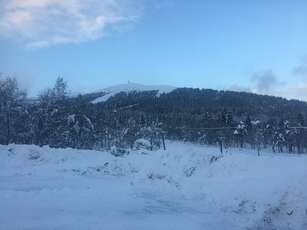 Nok snø.