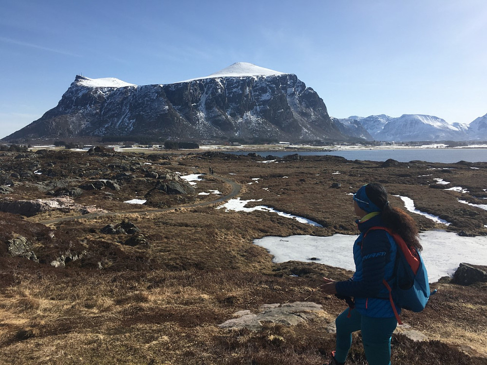 Mye snø i fjellet.