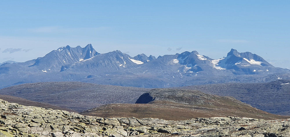 Hurrungane sett fra Buskrednosi