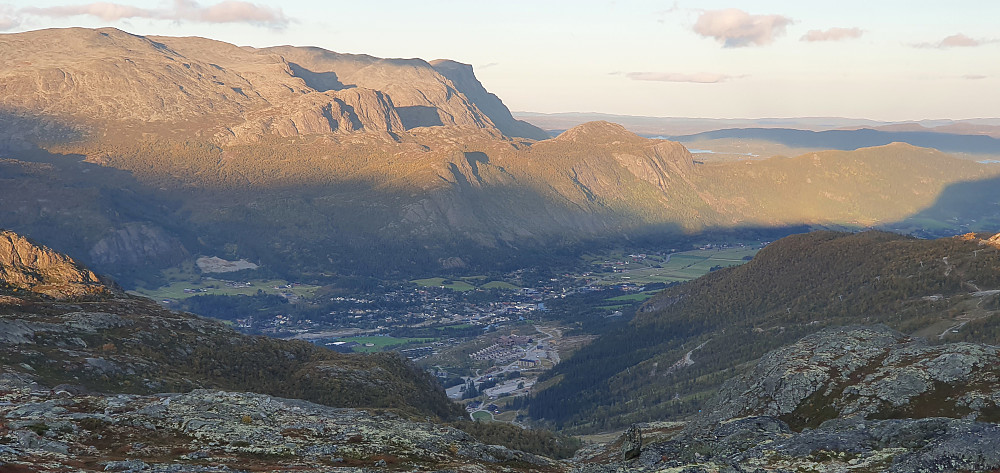 Flott kveldslys like før solnedgang