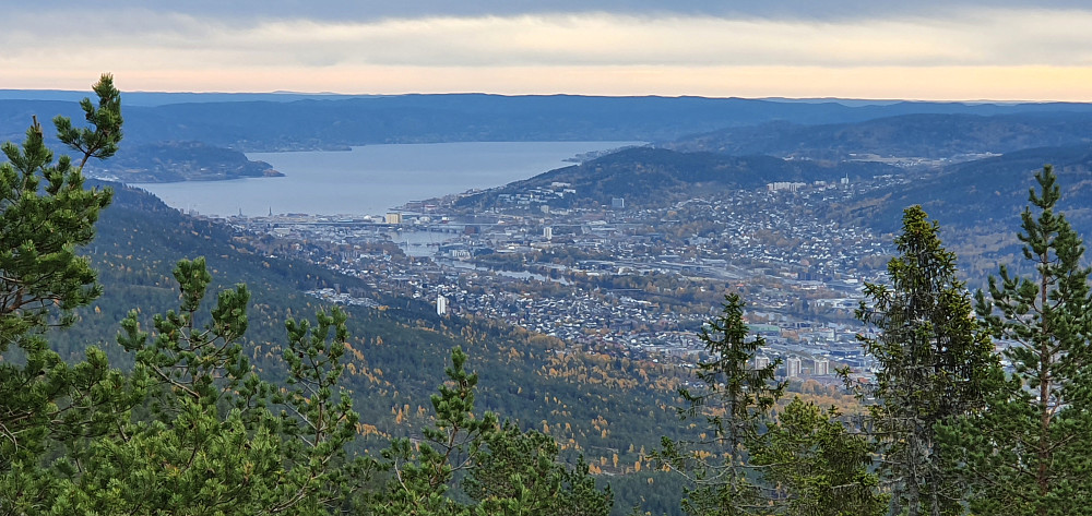 Flott utsikt mot Drammen :)