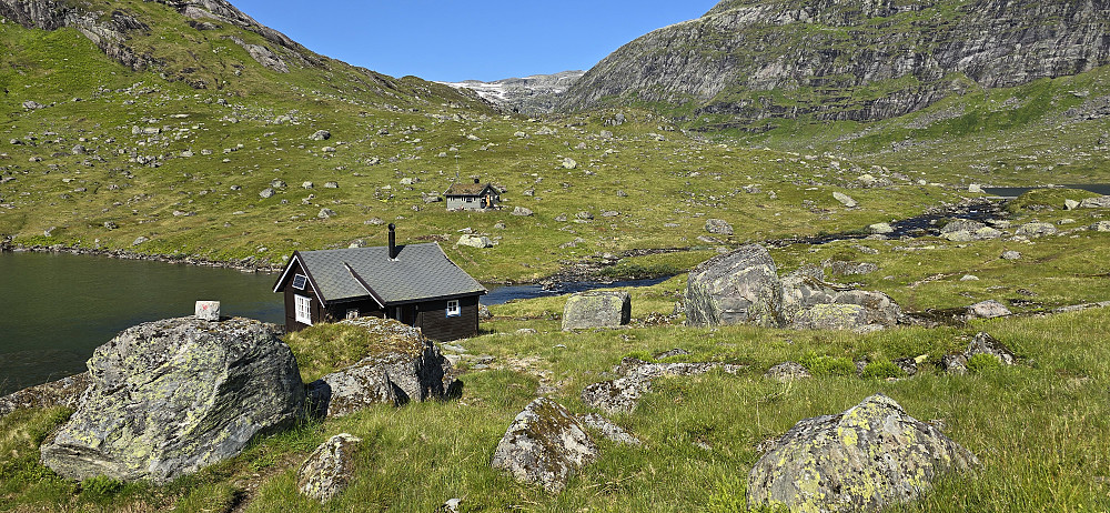 Hyttene mellom Stigsvatnet og Kupevatnet