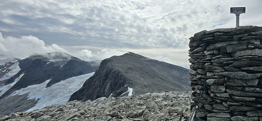 Fra Dispahyrna mot Geitafjellhyrna og Storskredfjellet